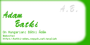 adam batki business card